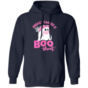 Halloween ghost breast cancer awareness is boo sheet Shirt