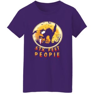 Black Cat Six Feet People Horror Halloween Shirt