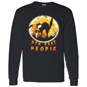 Black Cat Six Feet People Horror Halloween Shirt