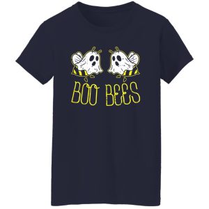 Boo Bees Funny Halloween Matching Couple Her Costume Shirt