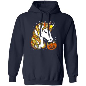 Candy Corn Unicorn Halloween Shirt