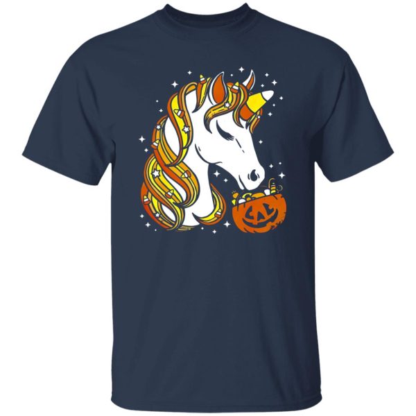 Candy Corn Unicorn Halloween Shirt