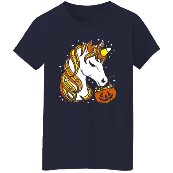 Candy Corn Unicorn Halloween Shirt