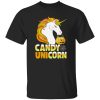 Cute Candy Corn Unicorn Halloween Girls Outfit Shirt