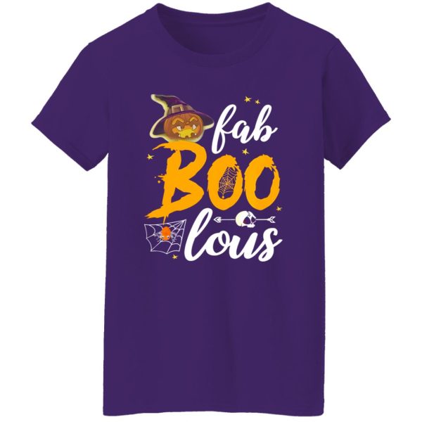 Faboolous Funny Boo Ghost Halloween Costume Womens Vintage Sport Shirt