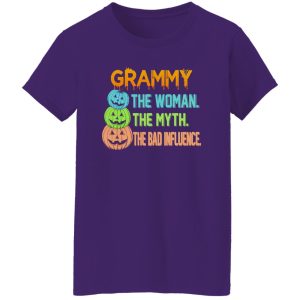 Halloween Grammy The Woman The Myth The Bad Influence Shirt