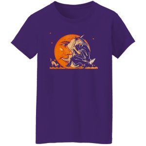 Great Vintage Witch and Moon Halloween Shirt