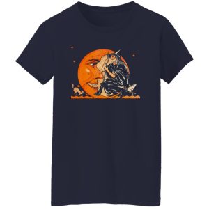 Great Vintage Witch and Moon Halloween Shirt