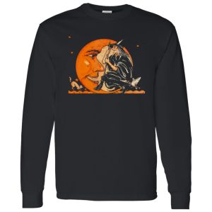 Great Vintage Witch and Moon Halloween Shirt