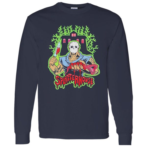 Halloween michael myers holding knife splatterhouse Shirt