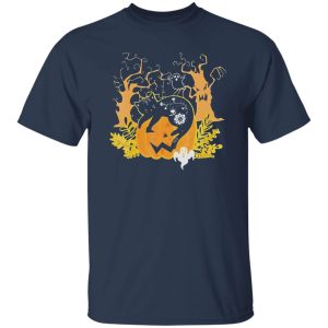 Halloween Costume Cat Pumpkin Black Cat Halloween Shirt