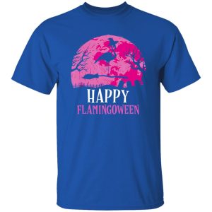 Halloween Flamingo Witch Happy Flamingoween Shirt