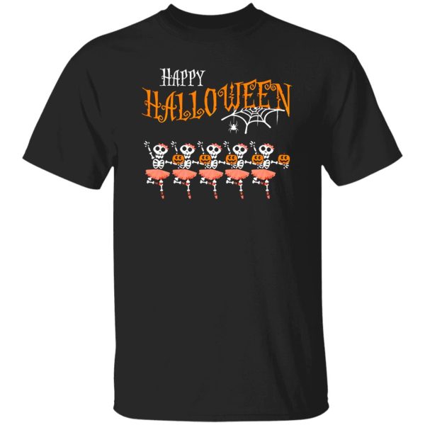 Halloween Dancing Ballet Skeleton Ballerina Costume Shirt