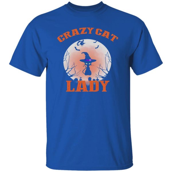 Halloween Crazy Cat Lady Funny Black Cat Lover Shirt