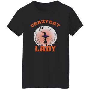 Halloween Crazy Cat Lady Funny Black Cat Lover Shirt