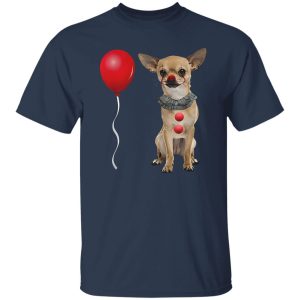 Chihuahua Scary Clown Funny Halloween Costume Gift Shirt