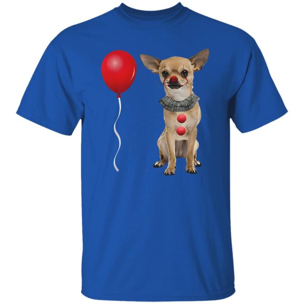 Chihuahua Scary Clown Funny Halloween Costume Gift Shirt