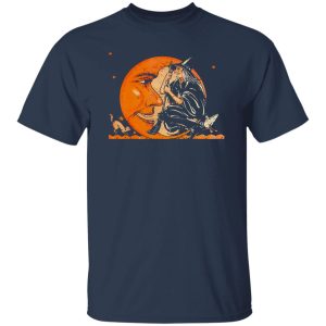 Great Vintage Witch and Moon Halloween Shirt