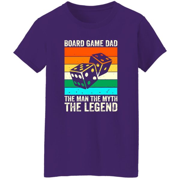 Board Game Dad The Man The Myth The Legend Vintage Shirt