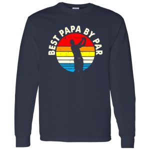 Best Papa By Par Golf Dad Vintage Father’s Day Shirt