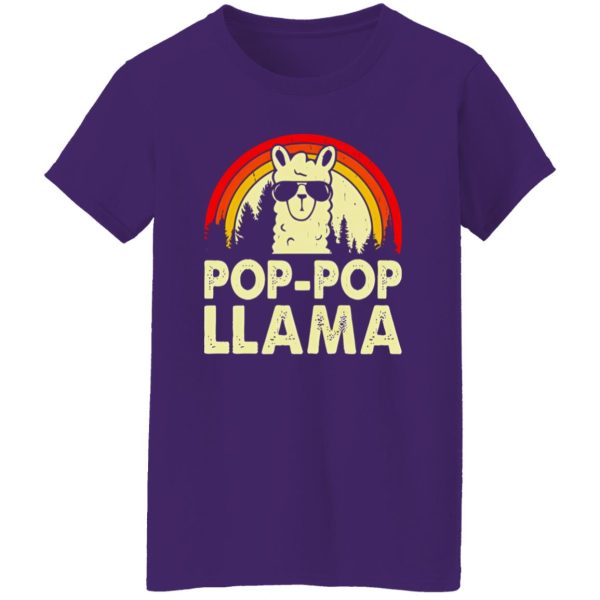 Pop-pop Llama Vintage Grandpa Father’s Day Shirt