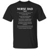 Nurse Dad Funny Definition The One Who is There for You No Matter What Shirt