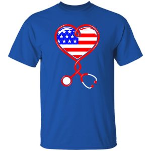 Nurse Stethoscope American Flag Gifts for Nurse Shirt