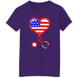 Nurse Stethoscope American Flag Gifts for Nurse Shirt