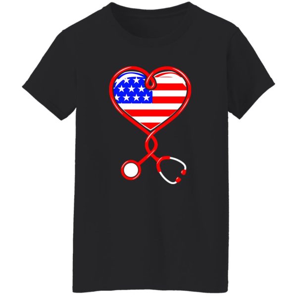 Nurse Stethoscope American Flag Gifts for Nurse Shirt