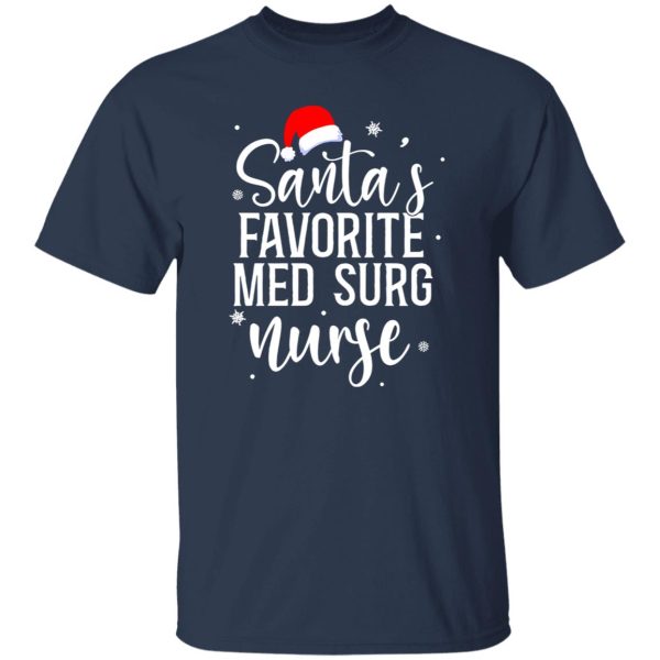 Santa Claus Medical-surgical Nurse Sweatshirt, Santa’s Favorite Med Surg Shirt