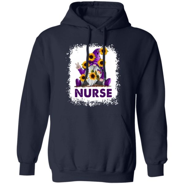 Purple Gnome Sunflowers Butterflies Shirt, Nurse Shirt