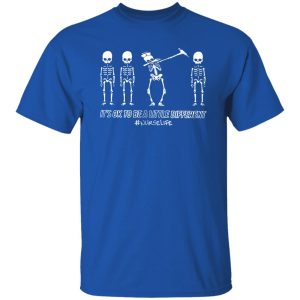 It’s Ok To Be A Little Different Nurse Life Funny Dabbing Skeleton Shirt