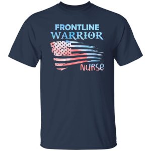 Frontline Warrior Nurse American Flag Shirt