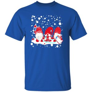 Funny Nurse Gnomes Santa Christmas Light Nursing Lover Gifts Shirt