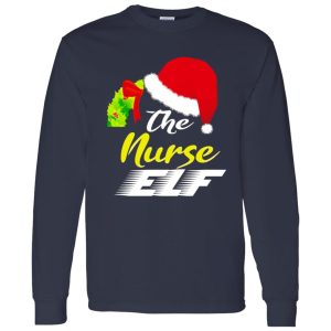 Christmas Nurse Elf Family Funny Gift For Christmas Shirt