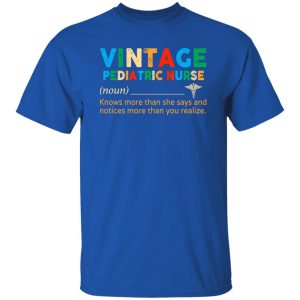 EMT Vintage Pediatric Nurse Knows More Than She Says And Notices More Than You Realize Shirt