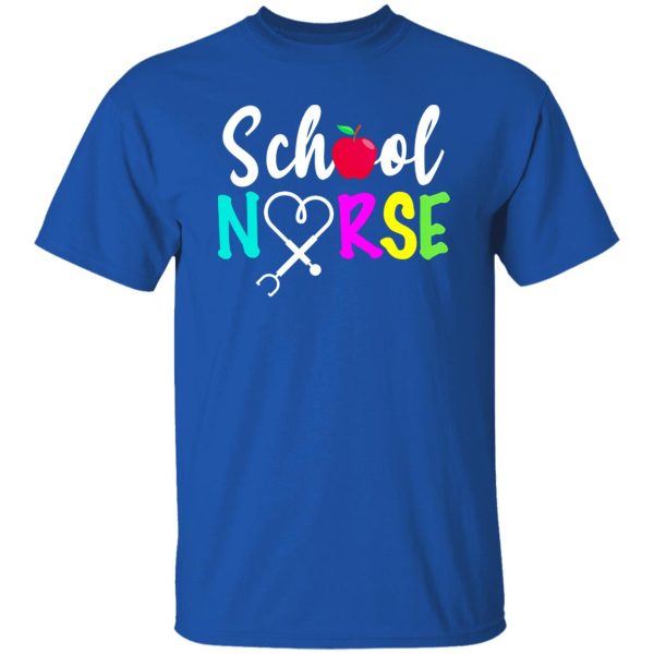 Colorful Proud To Be A School Nurse Shirt