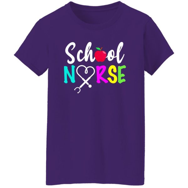 Colorful Proud To Be A School Nurse Shirt