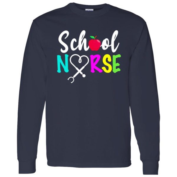 Colorful Proud To Be A School Nurse Shirt