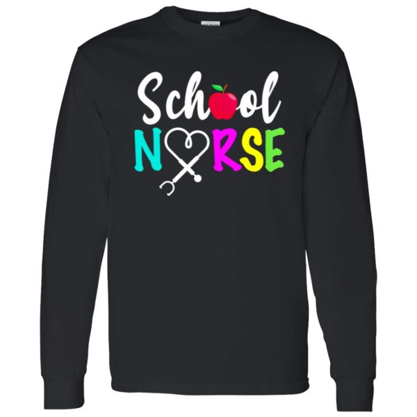 Colorful Proud To Be A School Nurse Shirt