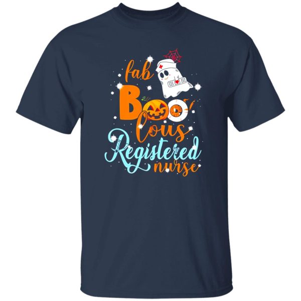 Fab Boo Lous Registered Nurse Halloween Pumpkin Shirt