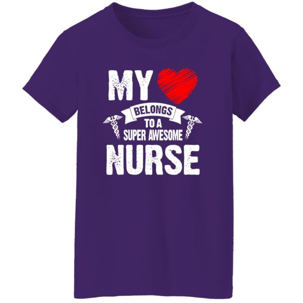 CNA My Belongs To A Super Awesome Nurse Shirt