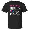 Baby Feet Stethoscope Heart Shirt, Mother Baby Nurse Help Support Encourage Shirt