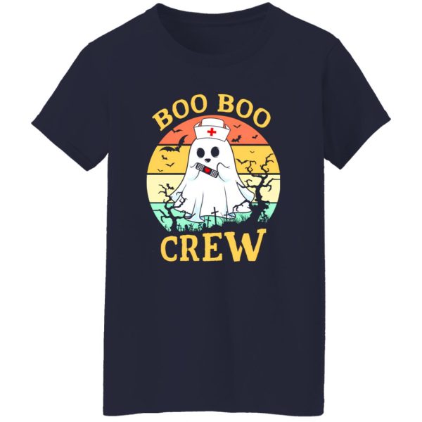 Boo Boo Crew Nurse Cemetary Vintage Halloween Shirt