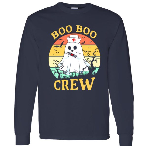 Boo Boo Crew Nurse Cemetary Vintage Halloween Shirt