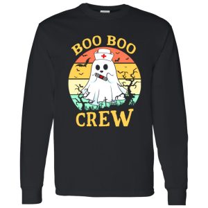 Boo Boo Crew Nurse Cemetary Vintage Halloween Shirt