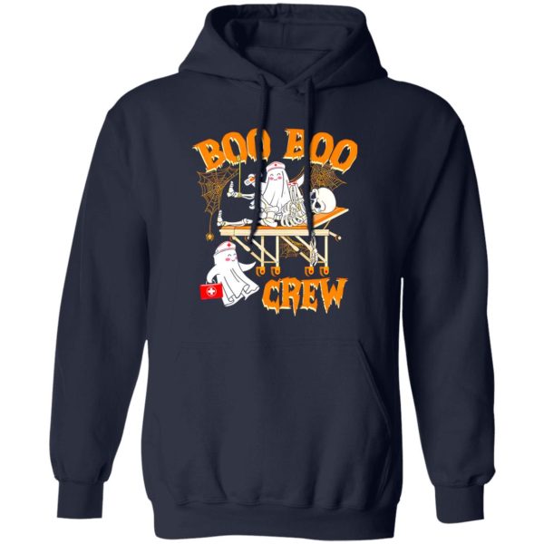 Boo Boo Crew Boo Nurse And Skeleton for Halloween Shirt