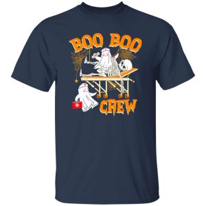 Boo Boo Crew Boo Nurse And Skeleton for Halloween Shirt