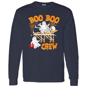 Boo Boo Crew Boo Nurse And Skeleton for Halloween Shirt