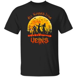 All Nurses Love Veins Halloween Shirt